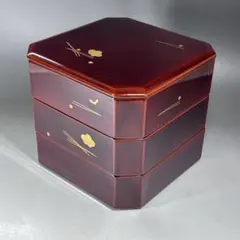 新品未使用✨輪島塗 牛腸漆器 能登輪島 極上本堅地 お重箱 2段 2個