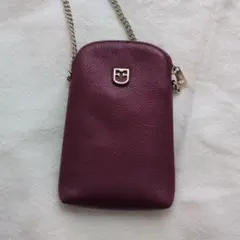 FURLA ショルダーバッグ ボルドー チェーン