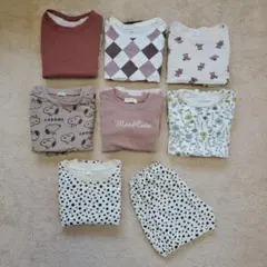 女の子120トレーナー・チュニック・ワンピ・セットアップ7点セット