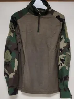 BDU コンバットシャツ、エルボーパット付属、ウッドランド、XLサイズ