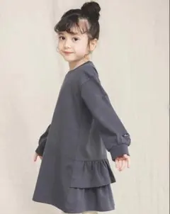 ブランシェス フリル付きワンピース 120cm