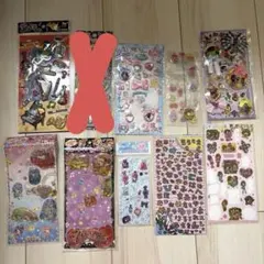 【開封済&一部使用済】【平成レトロ】シールセット 全9シート