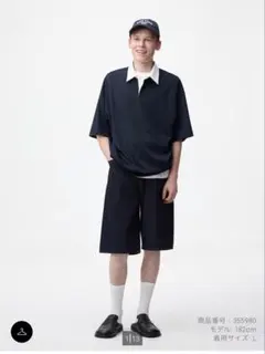 GU ショートパンツ ジョーツ ネイビー M