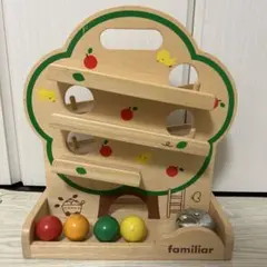 familiar★木製★知育玩具★ボール転がし★スロープトイ★ボールころころのサムネイル