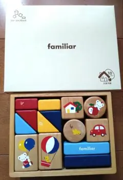 familiar 木製ブロック 10個セット