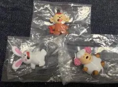 たべっ子どうぶつ　すやすやフィギュア　さる　うさぎ　ひつじ　セット！