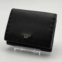美品　フェンディ　三つ折り財布　セレリアウォレット　ブラック