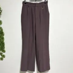 ワンウェイ・S スラックスパンツ カジュアルパンツ パープル ストレッチ素材
