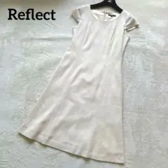 Reflect✨上品　ツイードワンピース フォーマル　半袖 M 清楚