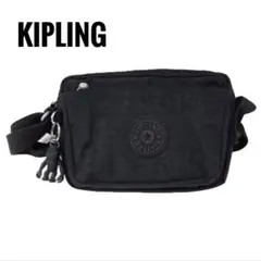 KIPLING キプリング ショルダーバッグ ブラック モンキーチャーム付