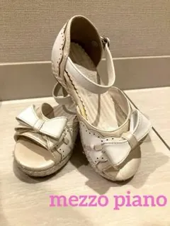 メゾピアノ☆おリボンが可愛らしいストラップサンダル☆フォーマル☆18