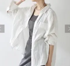 慈雨✨️薄手 上質コットン シャツ アシンメトリー 羽織り 慈雨✨️薄手 上質コットン シャツ アシンメトリー 羽織り - メルカリ