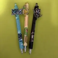 キャラクター付きボールペン3本セット