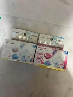 TOSHIBA LED電球 380lm 25W キレイ色 2本　新品