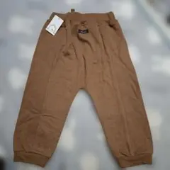 新品 リブ編みブラウン長ズボン 100cm パンツ
