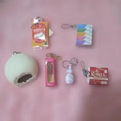 ミニチュア食品キーホルダーセット