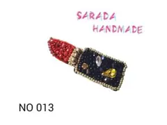 ビーズ刺繍 ブローチ