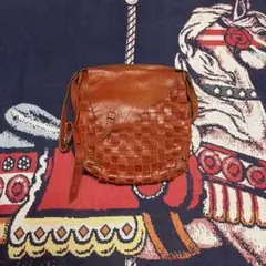 最終値下げ 美品 IBIZA イビサ フラワー編みメッシュ ショルダー 