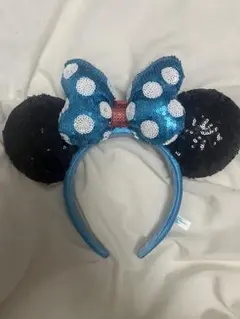 ミニーマウス風スパンコールカチューシャ