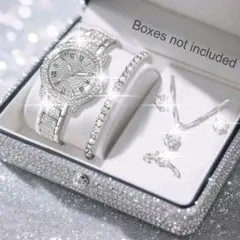 時計 ブレスレット ネックレス ピアス 指輪 セット ジュエリーセット