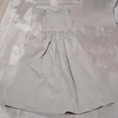 GU ノースリーブロングワンピース グレー