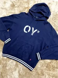 OY オーワイ　パーカー　プルオーバー　ネイビー　韓国　Fサイズ　オーバーサイズのサムネイル