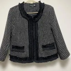 forever 21 ノーカラーツイードジャケット　 Lのサムネイル