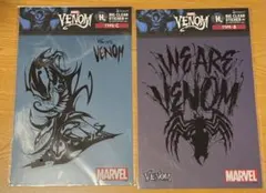 2枚セット MARVEL ヴェノム VENOM Happyくじ ステッカーのサムネイル