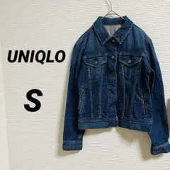 【UNIQLO ユニクロ】 デニムジャケット Gジャン ブルーデニム コットン