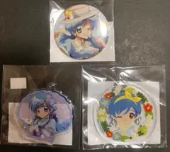 ぴちぴちピッチ まるくじ 缶バッジ&アクキー 宝生波音 3点セットのサムネイル