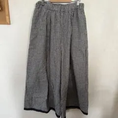 美品、サマンサモスモスギンガムチェック ガウチョパンツ