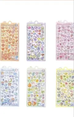 ボンボンドロップシール ぷくぷく 可愛い 6枚セット♥️