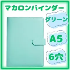 新品トレカケース マカロンバインダー A5 6穴 推し活 グリーン