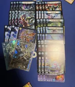 青単　サイバー　デッキ　改造パーツ　公式二重スリーブ　付き　29000円相当 デッキ販売】青単サイバー 改造パーツ&スリーブ付き - 【kolo屋