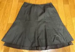 ブラック フレアスカート ウエスト73cm 古着