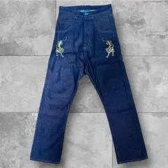 刺繍 インディゴブルー