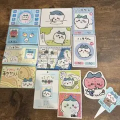 ちいかわ　カード　ステッカー　ダイカット　ハチワレ　まとめ売り　14点セット
