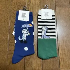 デザインTシャツストア×11びきのねこハイソックス　24〜27cm 2足セット