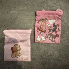 Disney×PLAZA ミニ巾着 シークレット レディ 2点セット