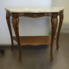 クラシックスタイル サイドテーブル　大理石　猫脚　机　テーブル