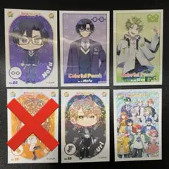 カラフルピーチ ステッカー　コレクションガム　6枚セット