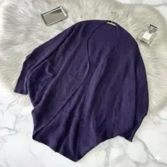 カシミヤ100%✨K.T キヨコタカセ ボレロカーディガン 紫 Fのサムネイル