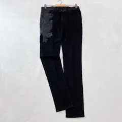 タグ未使用品 近年 レオナール デニムライクパンツ 花柄 日本製 洗える 