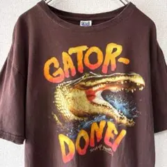 anvil 00s アニマルTシャツ ワニ フロリダ アウトドア L