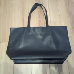 BEAMS LIGHTS ブラックレザートートバッグ