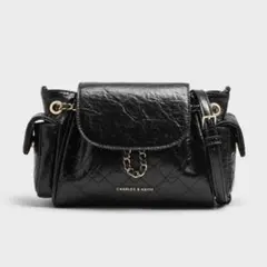 〈新品〉CHARLES&KEITH Duo 2wayフロントフラップバックパック