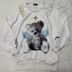 【値下げ中】トラバストーキョー パーカー くま ホワイト