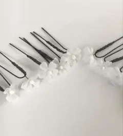 お花ヘアピン8本セット 小花のヘアアクセサリー Uピン ウエディング 結婚式