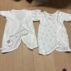 コットン半袖コンビ肌着2点セット