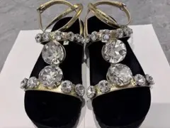 MIUMIU ビジュー装飾サンダルのサムネイル